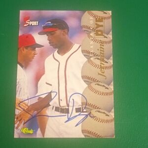 Jermaine Dye 1996 Classic Autograph Baseball Card Atlanta Braves Outfielder